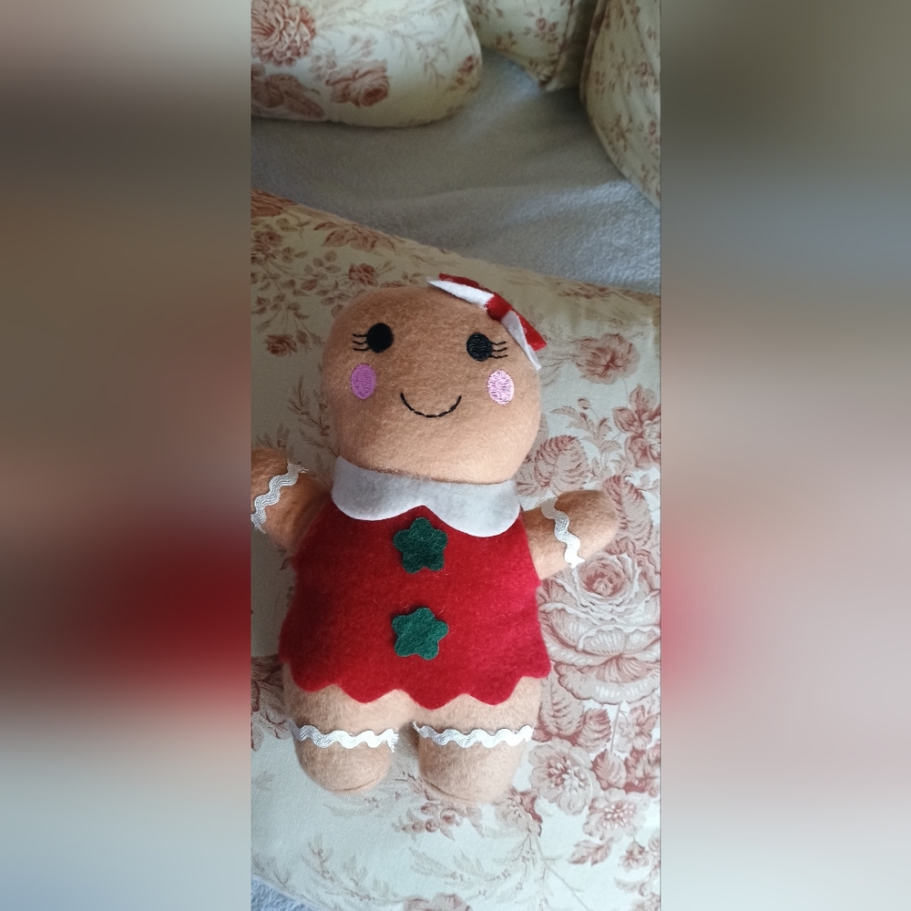 Holiday Gingerbread Plush Gingerbread Girl
